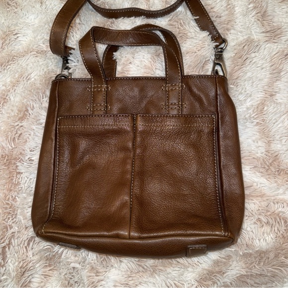 Frye Handbags - Frye Brown Leather Shoulder Bag with Adjustable Strap and Timeless Design